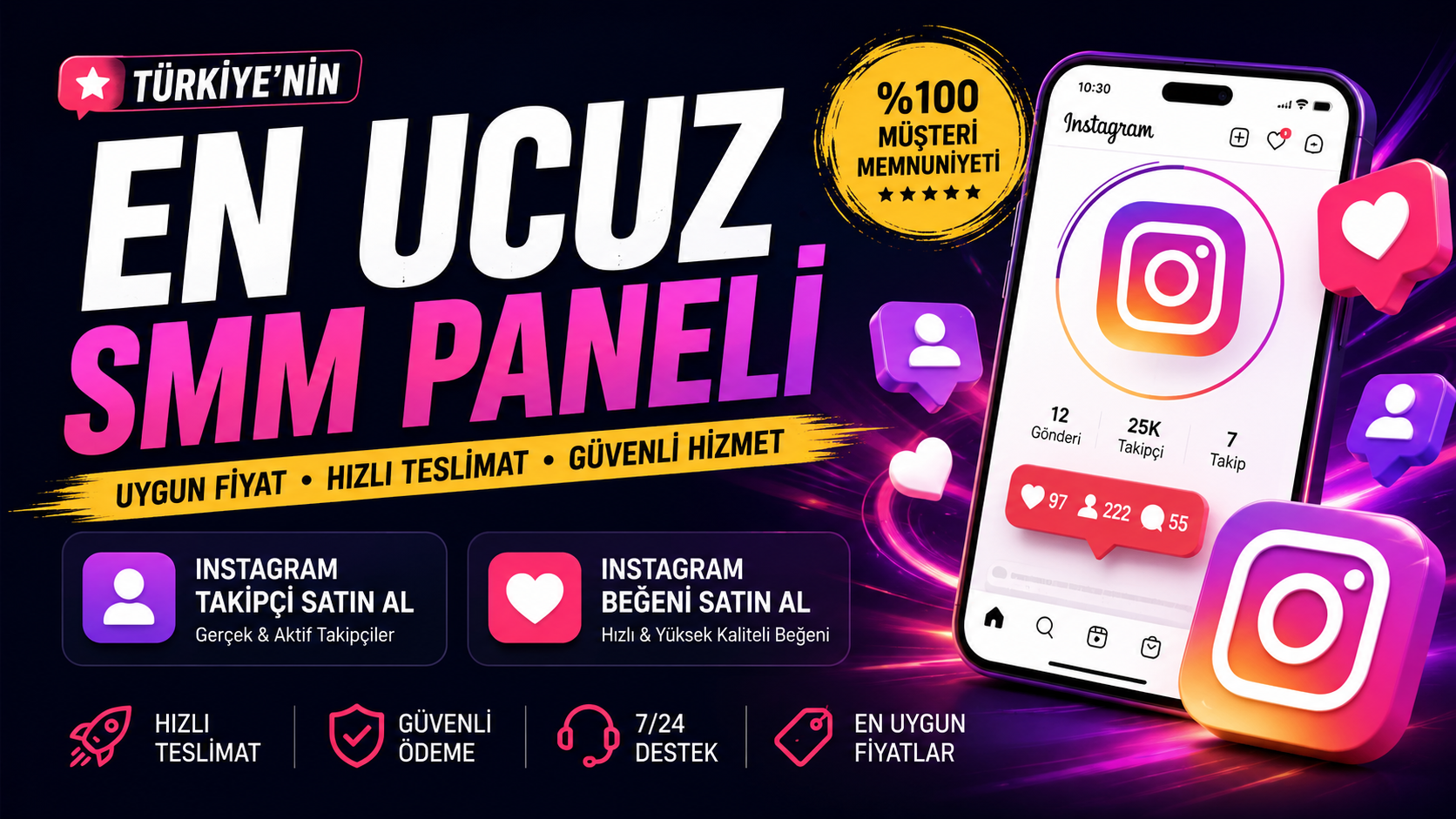 Türkiye'nin En ucuz SMM Paneli